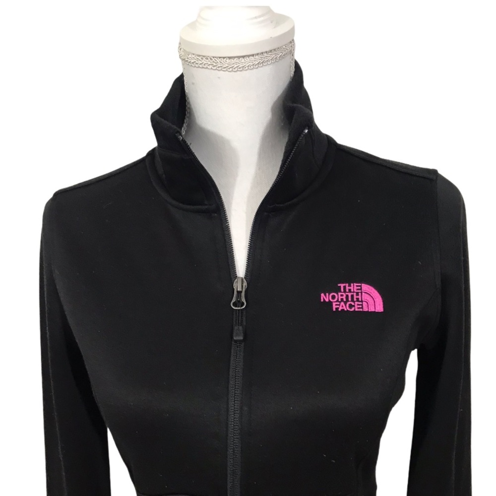North Face Breast Cancer Black Soft Shell Jacket S - Picture 3 of 10